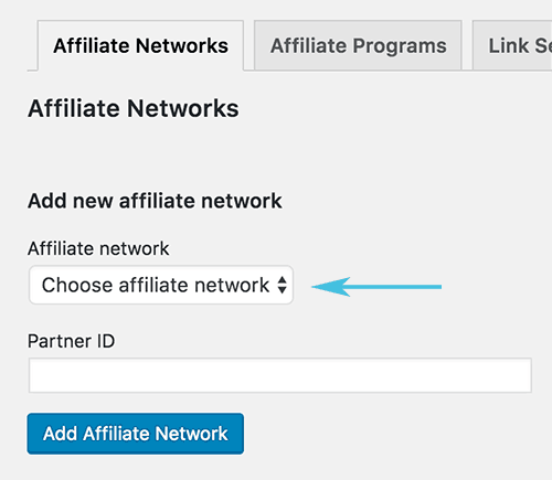 Setup Affiliate Network Manually - support