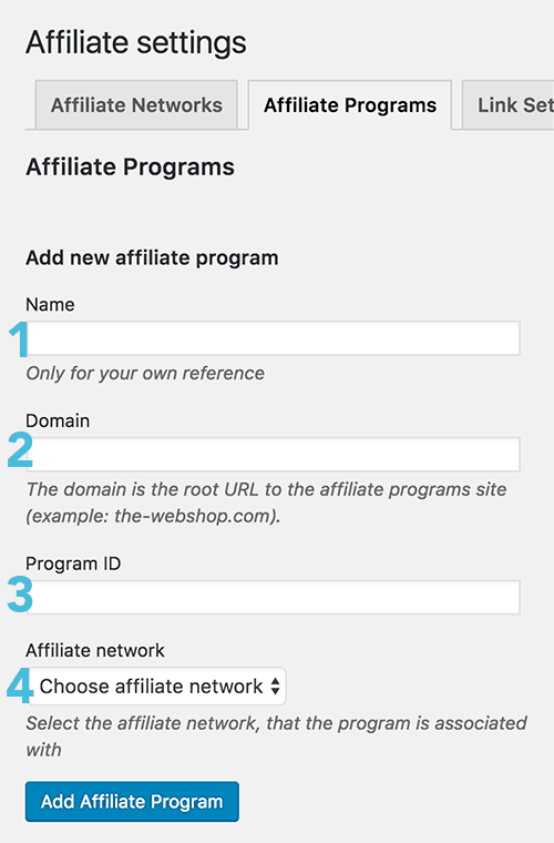 Setup Affiliate Program in CommissionHarvest